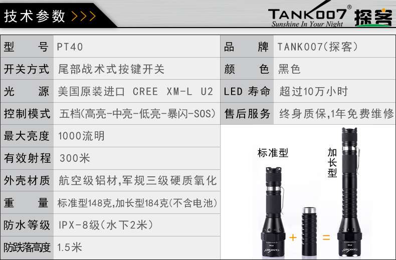 手電PT10，為戰(zhàn)術(shù)而生